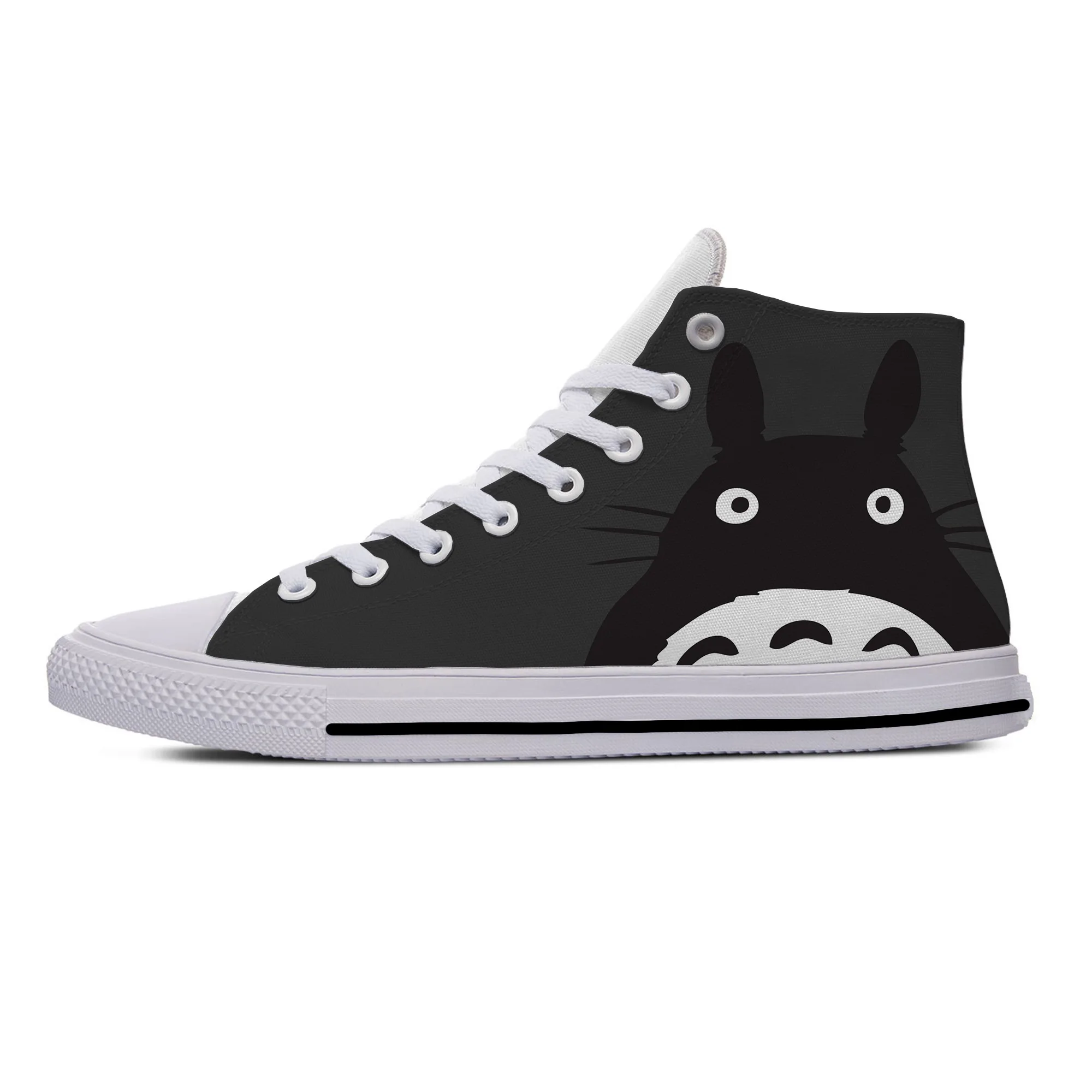 

Japanese Anime Manga Cartoon Totoro Comic Fashion Casual Cloth Shoes High Top Lightweight Breathable 3D Print Men Women Sneakers