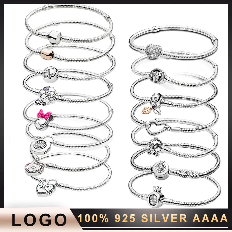 

Женский браслет из серебра 2021 пробы, с Шармами