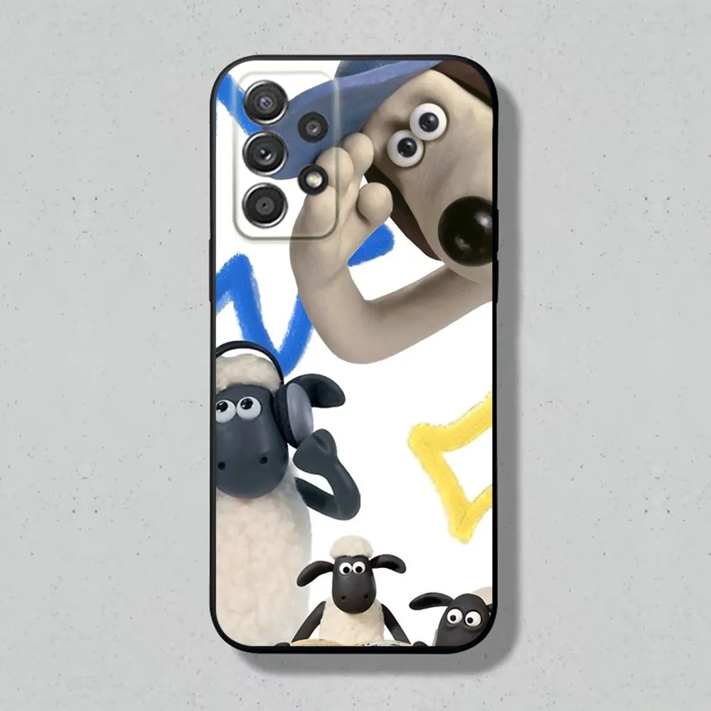 Cute W-Wallace G-Gromit Phone Case For Samsung S24 S23 S22 S21 S20 S10 S10E S9 Plus FE Note 20 Soft Black Cover Shell