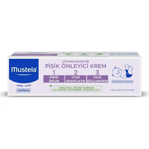 Крем Mustela с витаминным барьером 1 - 2-3, Детский Крем Для сыпи, 50 мл (art.: 3920bbd06b307) - 3920bbd06b307
