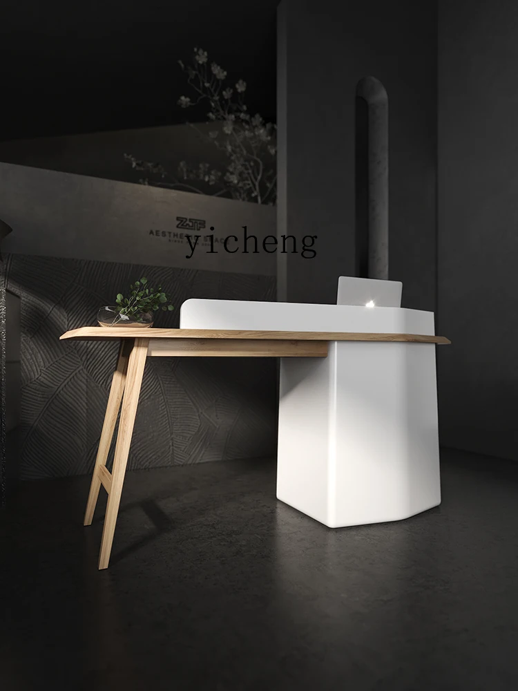 Креативный кассовый аппарат HYP White Paint в скандинавском стиле стойка регистрации