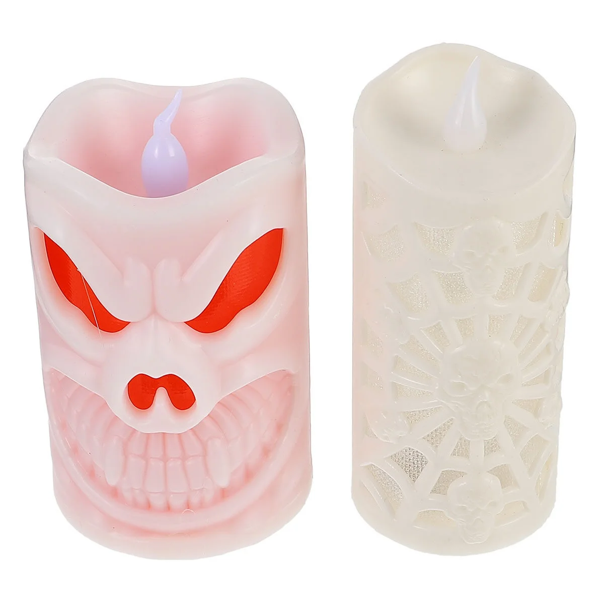 

2 Pcs Spider LED Lamp Tea Lights Flashing Decorative Lamps Plastic Desk Lamp Led
