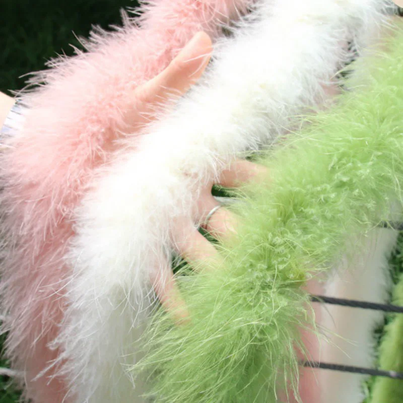 

2m Fluffy Long Plush Strip, Diy Sewing Clothes Hats Accessories, Ribbon Bar For Making Handcrafts, Fabric Faux Ostrich Hair Trim