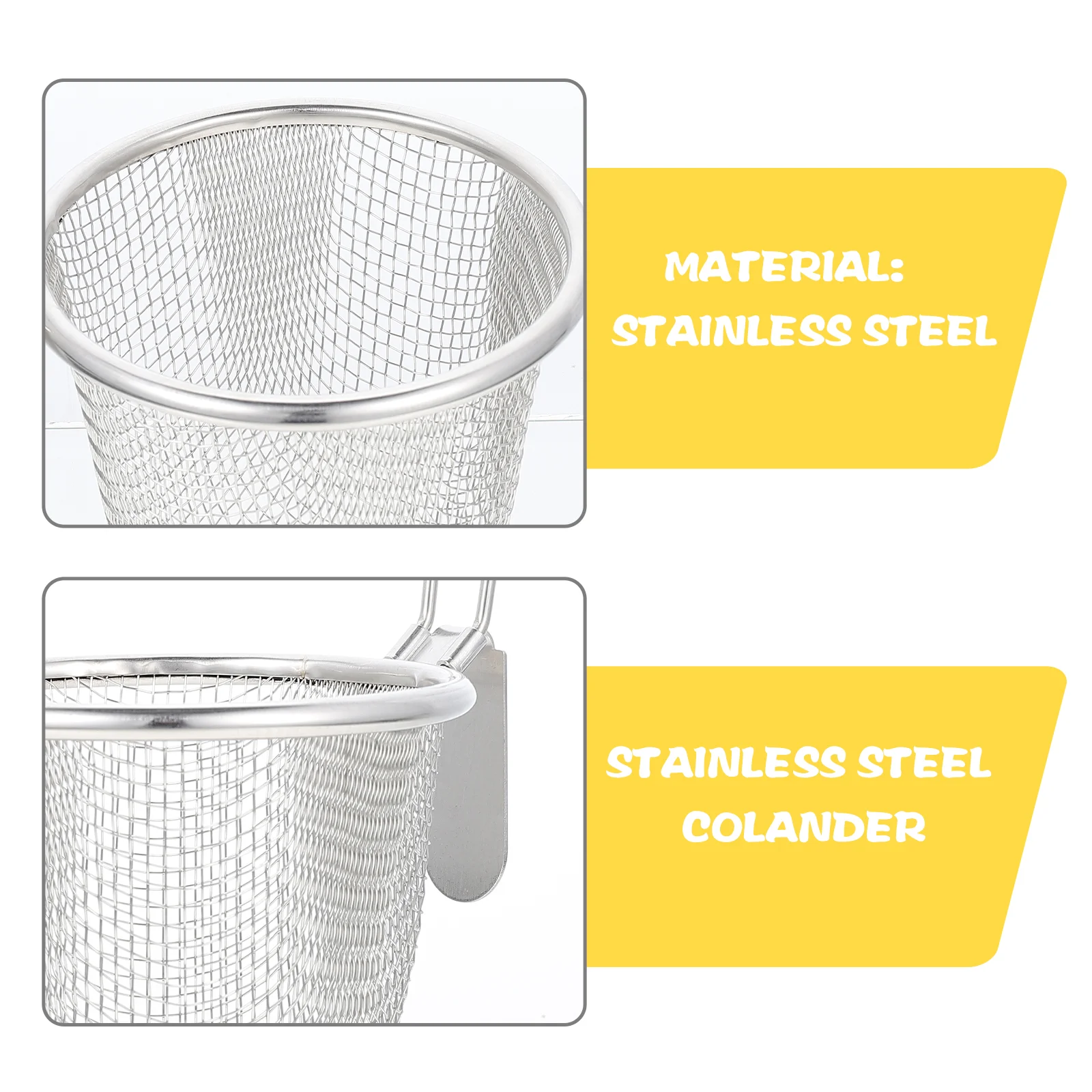 Дуршлаг из нержавеющей стали сито для лапши сетка йогурта многофункциональная