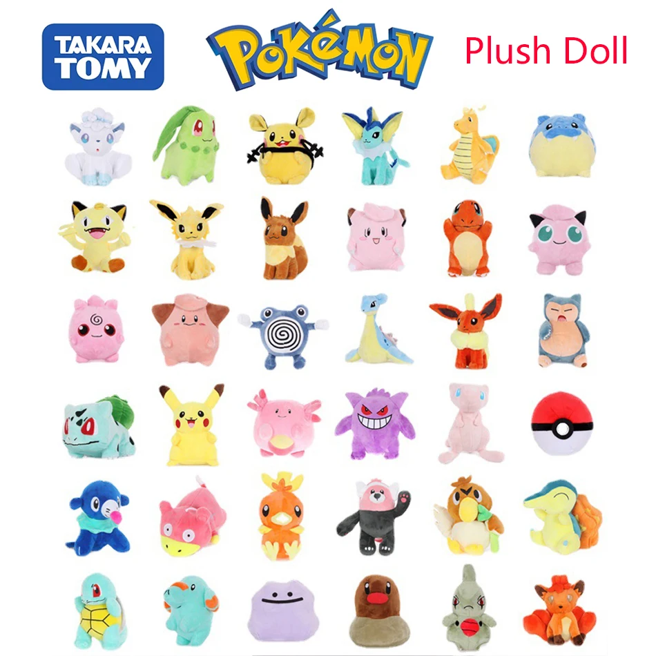 

Pokémon Plush Doll Pikachued Bulbasaur Jigglypuff Lapras Eevee Anime Pokemoned Stuffed Toy Peluche Plush Doll Gift for Kid