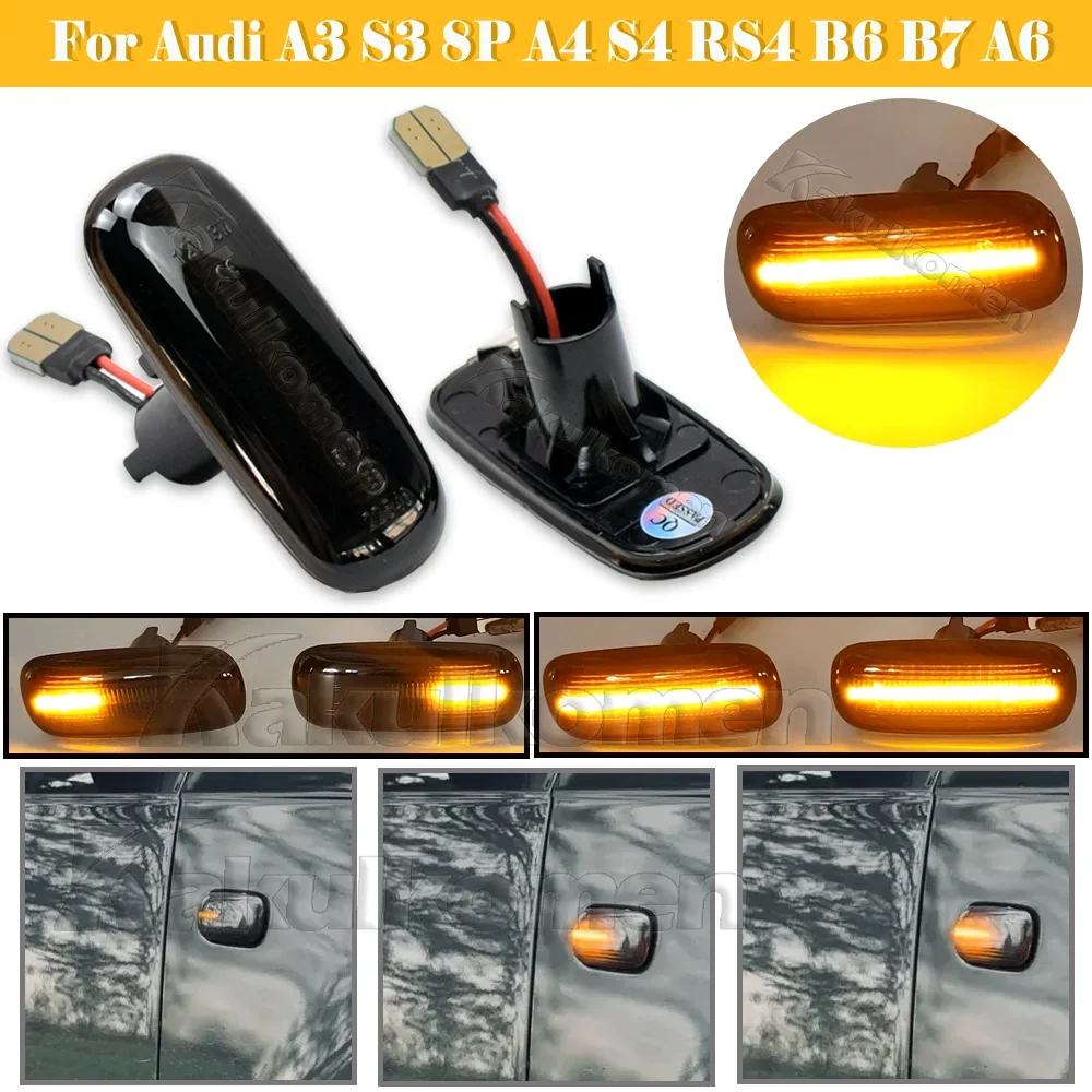 Динамический сигнал поворота для Audi A3 S3 8P A4 S4 RS4 B6 B7 A6 S6 RS6 C6 05-08