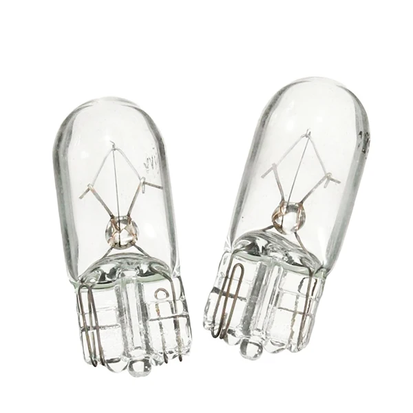 10 шт. 501 W5W XENON T10 Glass 12В 5 Вт W2.1x9.5d одноволоконная многоцветная автомобильная лампа |