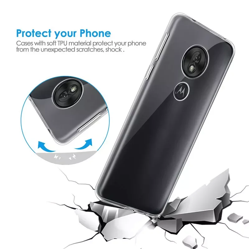 

Clear Soft TPU Case For Motorola Moto One Fusion Plus G8 G7 Power Lite E6 G6 Play G5S G5 G4 E5 E4 Plus Cover Shockproof Case