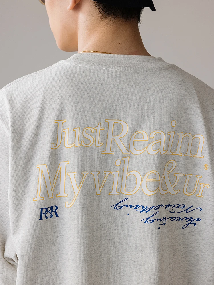 Rr23aw контрастного цвета с лозунгом из чистого хлопка принтом в стиле ретро