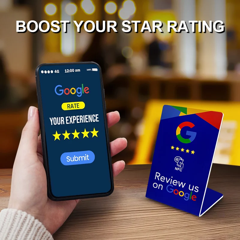 3 шт. тонкий размер NFC обзоры Google для обзоров карты огляду социального бизнеса