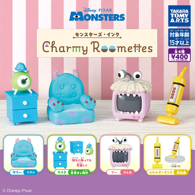 Фото Коллекционная фигурка Takara Tomy Gashapon: Монстры и Ко (Пиксар) - Салли и Майк Вазовски, декор для рабочего стола, украшение для взрослых №4