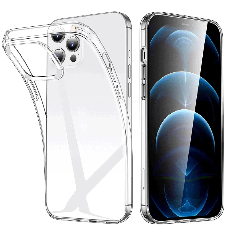 

Ultra Thin Silicone Case For iPhone 13 12 11 Pro Max Clear Soft Transparent Silicon Case For iPhone 14 Pro X XS MAX XR Fundas