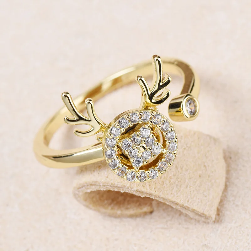 Вращающееся кольцо на удачу с тревожностью снежинка Радужное для вечеринки