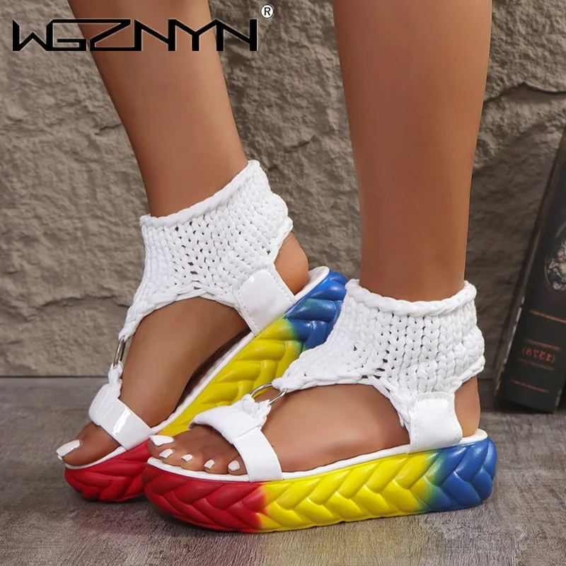 Модные сандалии женские черные туфли для женщин сабо на каблуке обувь маффинов