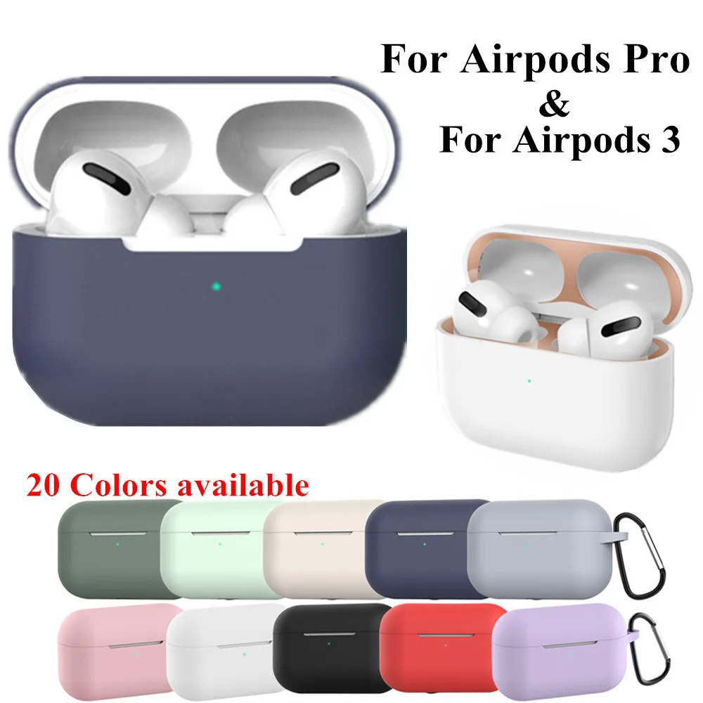 

2022 New Silicone Cover Case For Apple Airpods Pro 3 Sticker Skin Bluetooth Earphone Cases Air Pods Pro Protective Accessories
