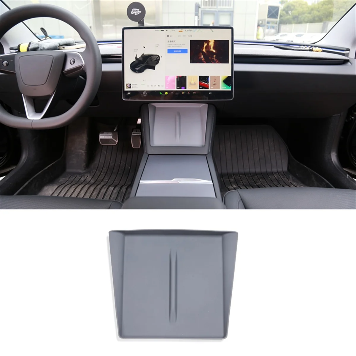 Для центральной консоли Tesla Model 3 Highland 2024 беспроводное зарядное устройство