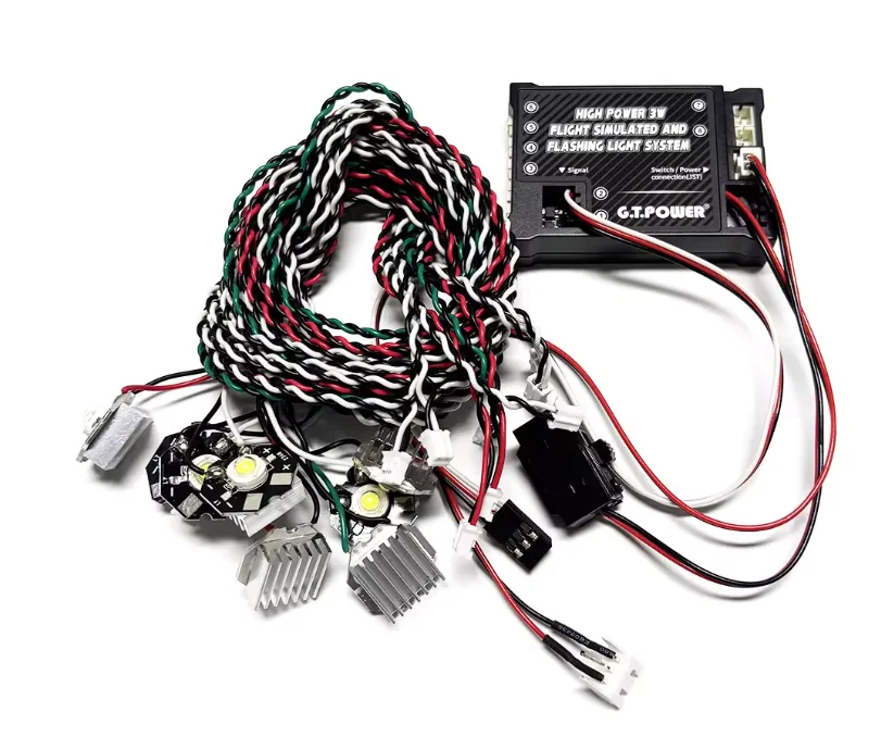 GT Power High Power 3W Система освещения самолета Имитация полета и мигающая система освещения для радиоуправляемого самолета (art.: 3920cef533df0) - 3920cef533df0