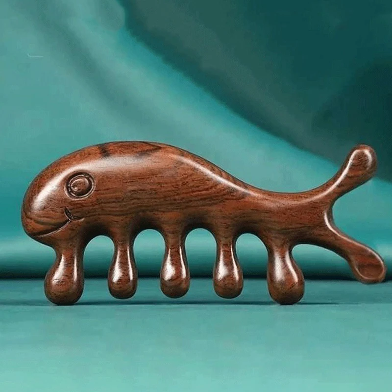 Массажная расческа из сандалового дерева для релаксации тела против выпадения