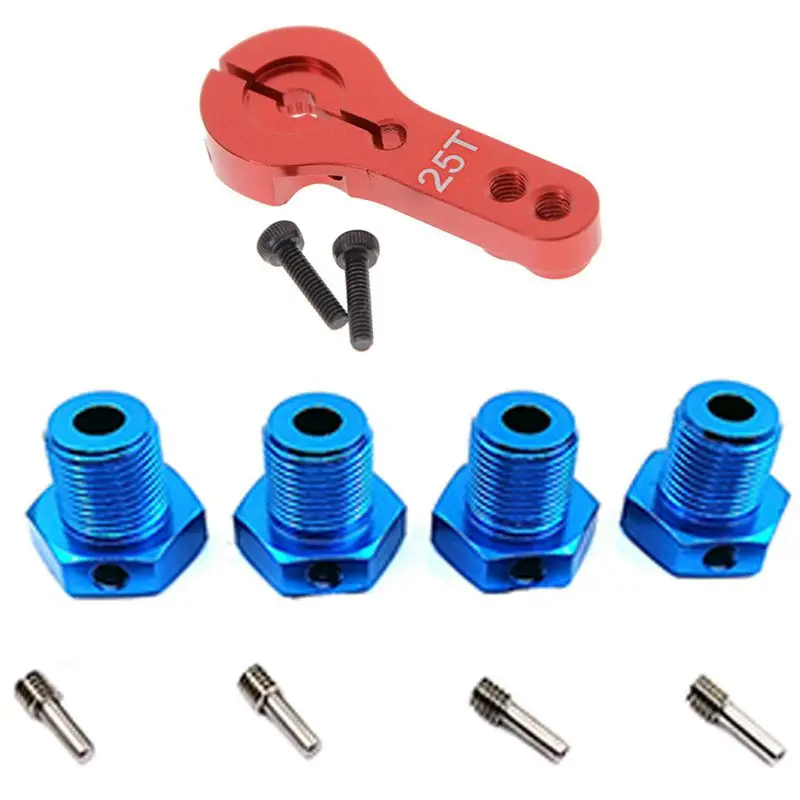 

1 шт. 25 т 35 мм зубчатые рулевые половинчатые серворучки и 1 комплект радиоуправляемых автомобилей алюминиевые колеса Ступицы гайки 17 мм шест...