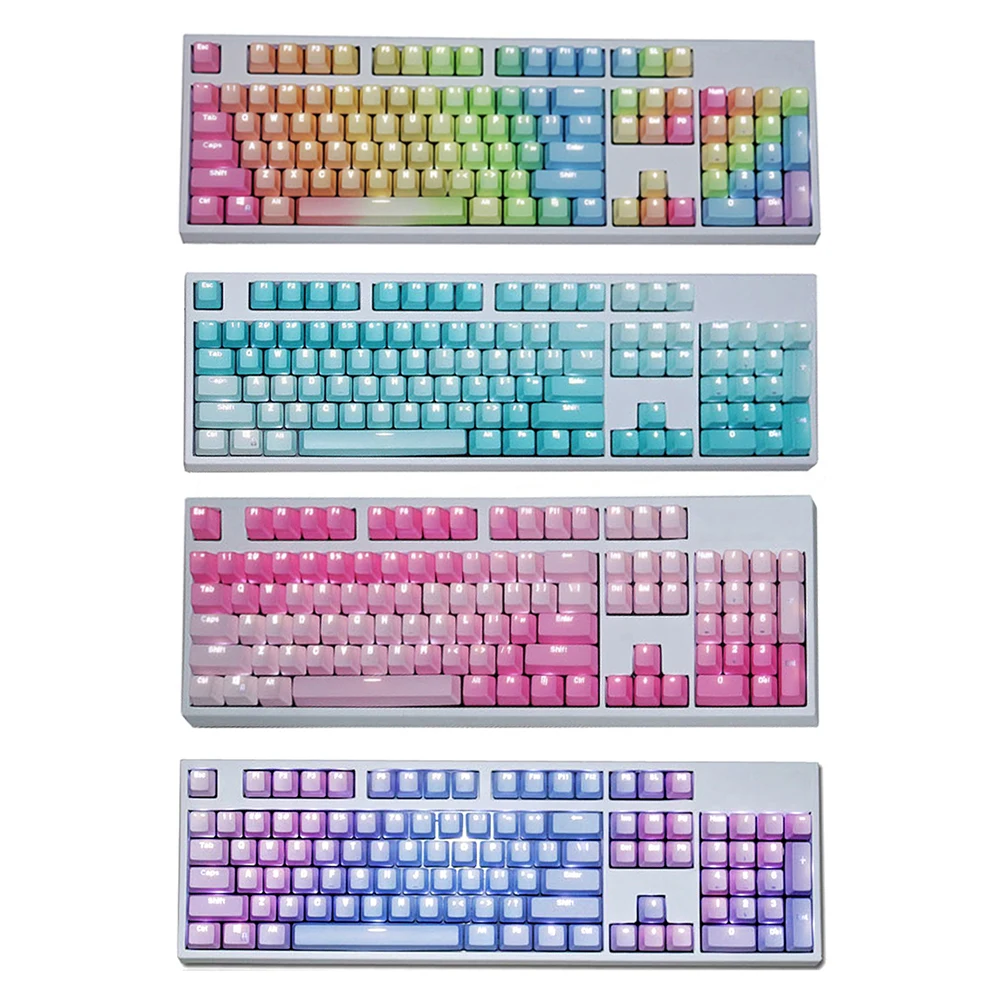 

104 шт., сменные колпачки для механических клавиатур Cherry MX/Kailh/Gateron/Outemu
