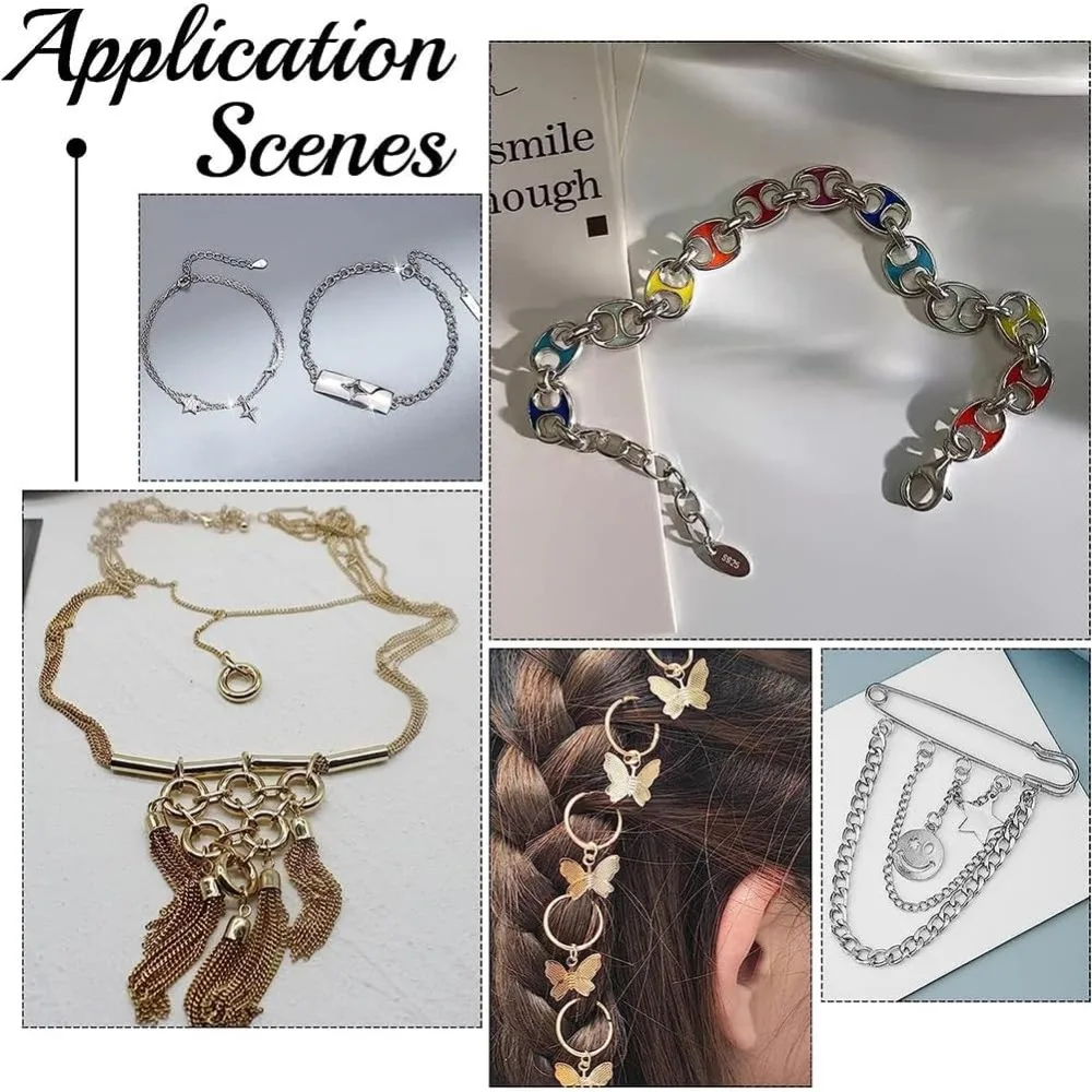 60 шт. 3 размера 4/6/8 мм 304 соединительные кольца из нержавеющей стали витые открытые