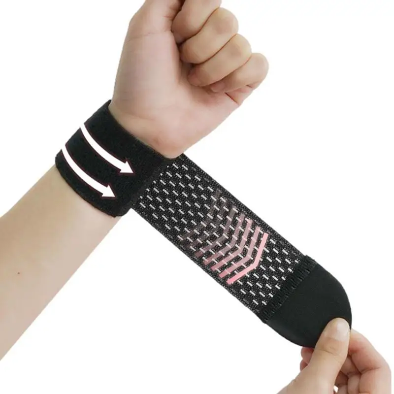 

Wrist Support Brace Sweat Absorbing Breathable Adjustable Wrist Straps Skin Friendly Wrist Brace For Exercising Typing Elastic