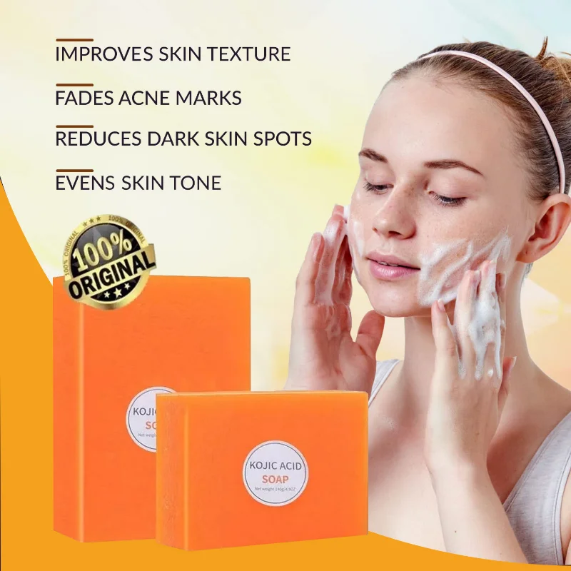 

Kojic Acid Soap Skin Lightening Soap Hand Made Soap Glutathione Whitening Soap Skin Bleaching Soap Brighten Face Body,Acne Scars