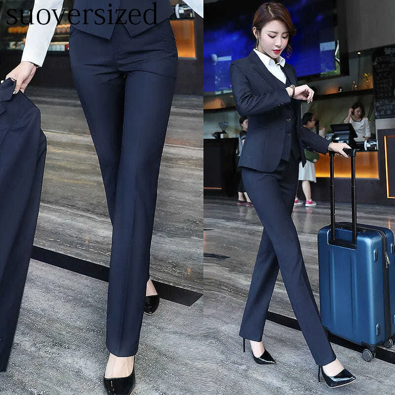 

Новинка, легкие Костюмные Капри размером 5XL, деловые брюки в Корейском стиле OL до щиколотки, черно-белые женские брюки