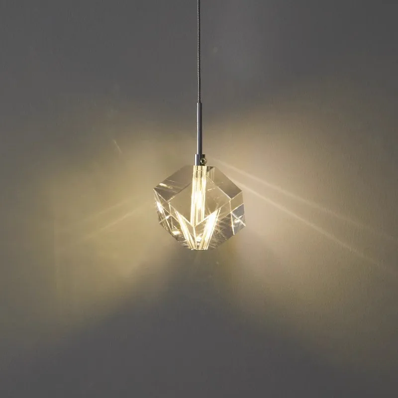

Современная прикроватная хрустальная люстра К9, квадратный подвесной светильник для ресторана, домашняя лестница, кабинет, чердак, светодиодное декоративное освещение