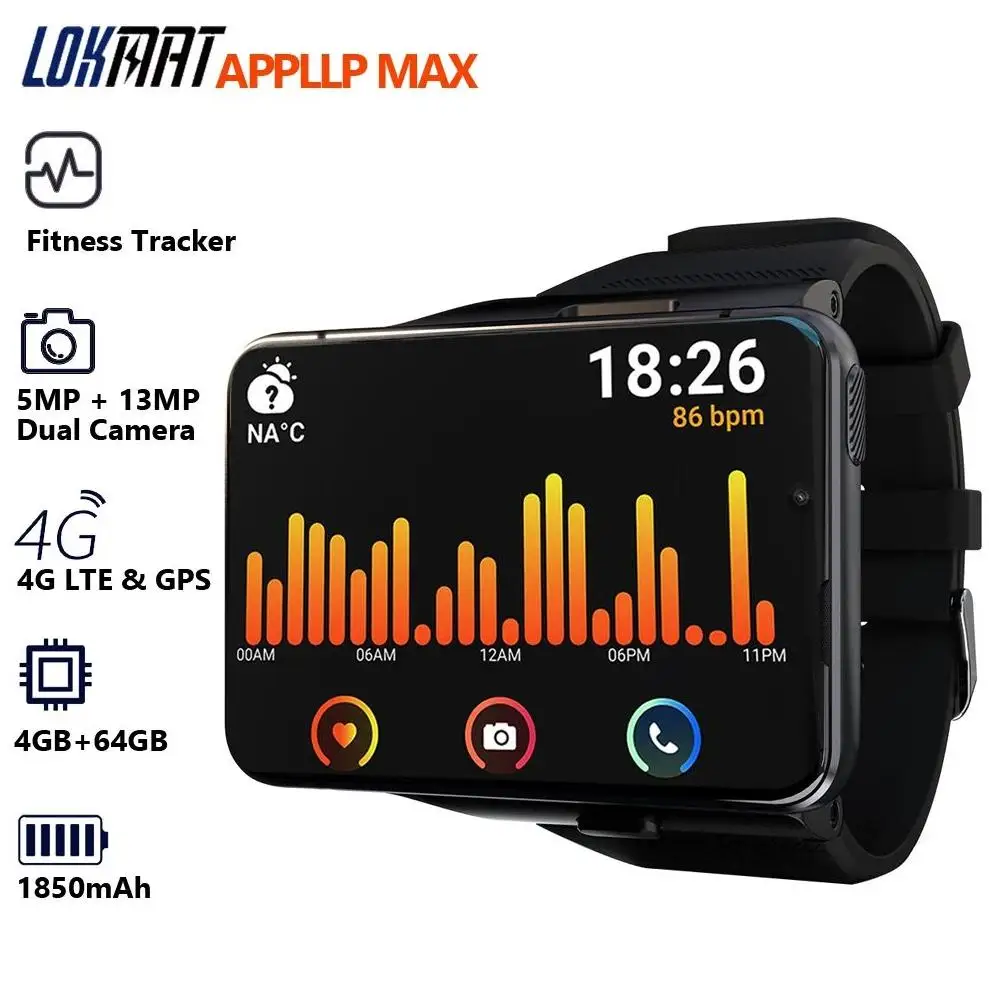 Смарт-часы 4G Android APPLLP MAX 4 + 64 ГБ 2 88 дюйма с двойной камерой GPS SIM-карта Relojes 2024