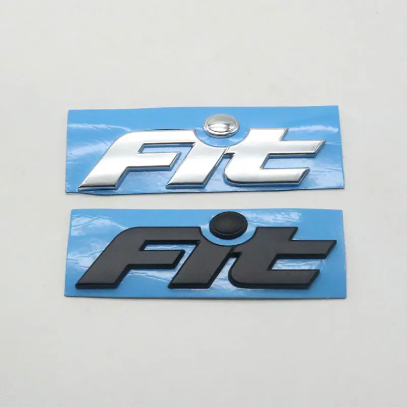 

For Honda Fit Emblem Badge Chrome Silver Car Rear Trunk Decal Logo Letter Nameplate Sticker