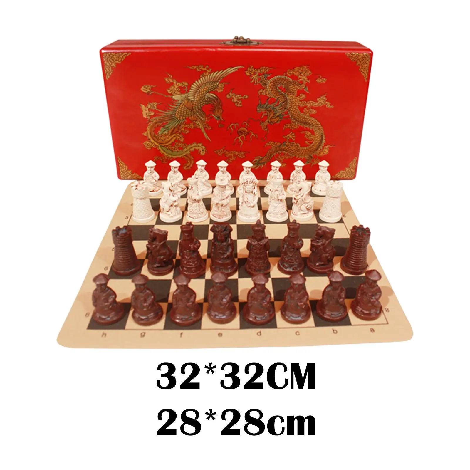 

Handmade International Chess Set Deluxe Chess Game Chess Pieces for Teens Adults Travel Entertainment Enjoy Leisure Time