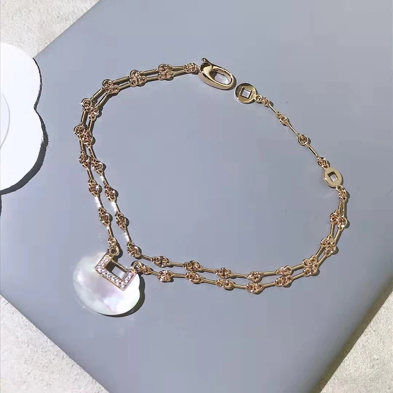 

New fashion chalcedony Ruyi bracelet original brand high -quality logo temperament exquisite female festival gift