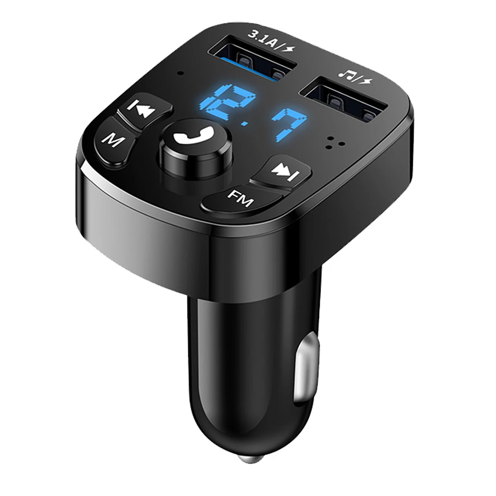 

Car Bluetooth Receiver MP3 Music Player Car FM Transmitter TF Card U Disk AUX Player Hands-free Kit 3.1A Fast Charging Adapter