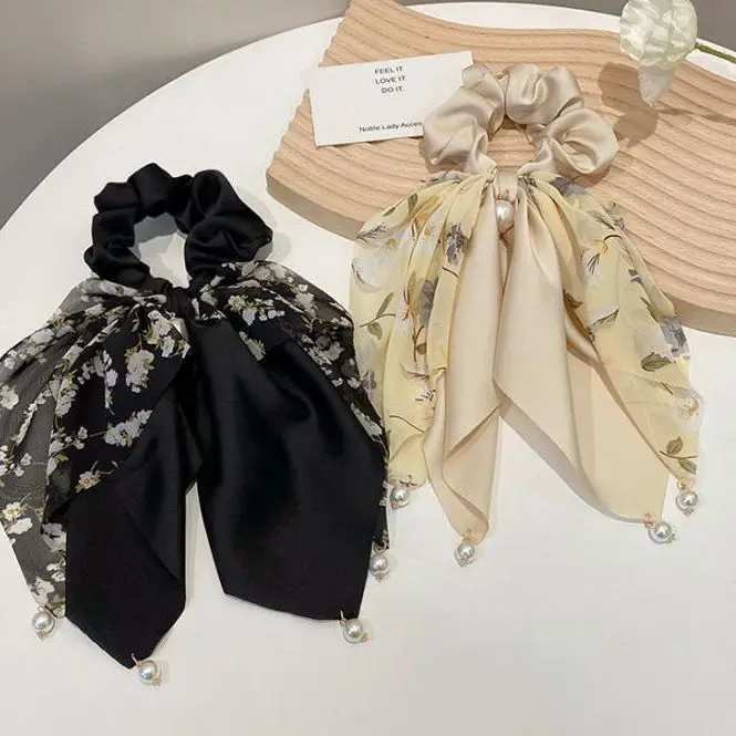 Женская летняя лента для волос с бантом элегантная завязывающая петля прически