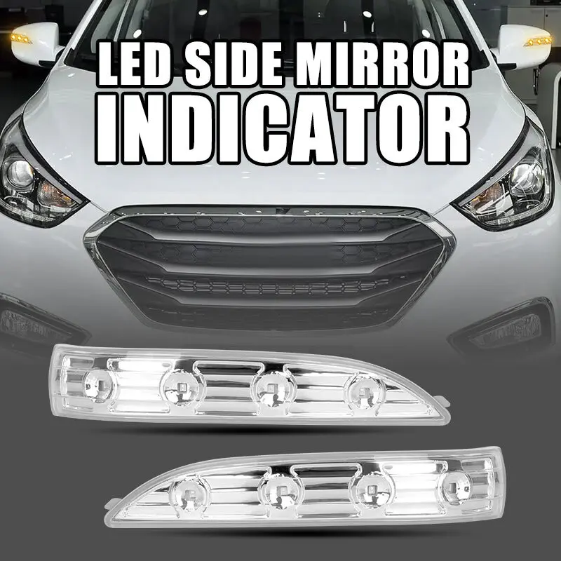 Фото Левый указатель поворота в зеркале заднего вида для Hyundai IX35 Tucson LM 2010-14 №4