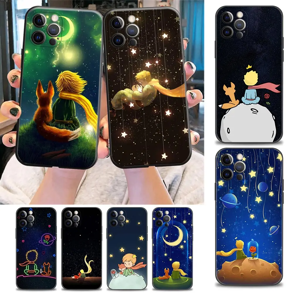 

The starry little Prince Funda Capa Phone Case for iPhone Apple 11 12 13 14 7 8 SE XR X XS 6s Pro Plus Max Coque Shell Case Para