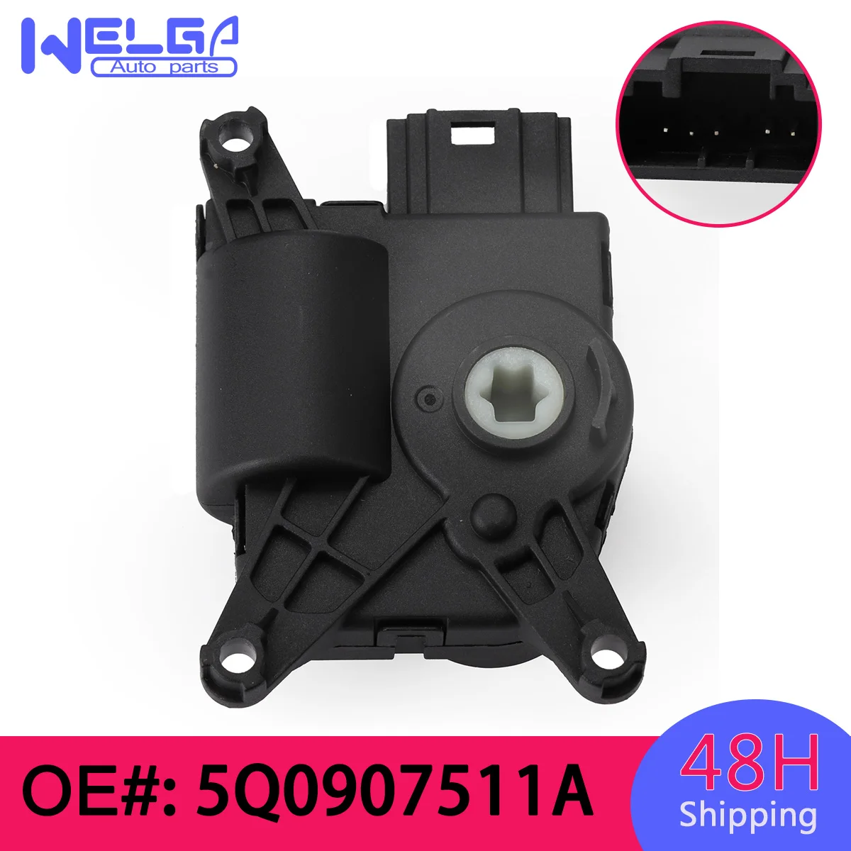 Привод клапана нагревателя кондиционера 5 контактов для Volkswagen SKODA AUDI A3 TT 5Q0907511A