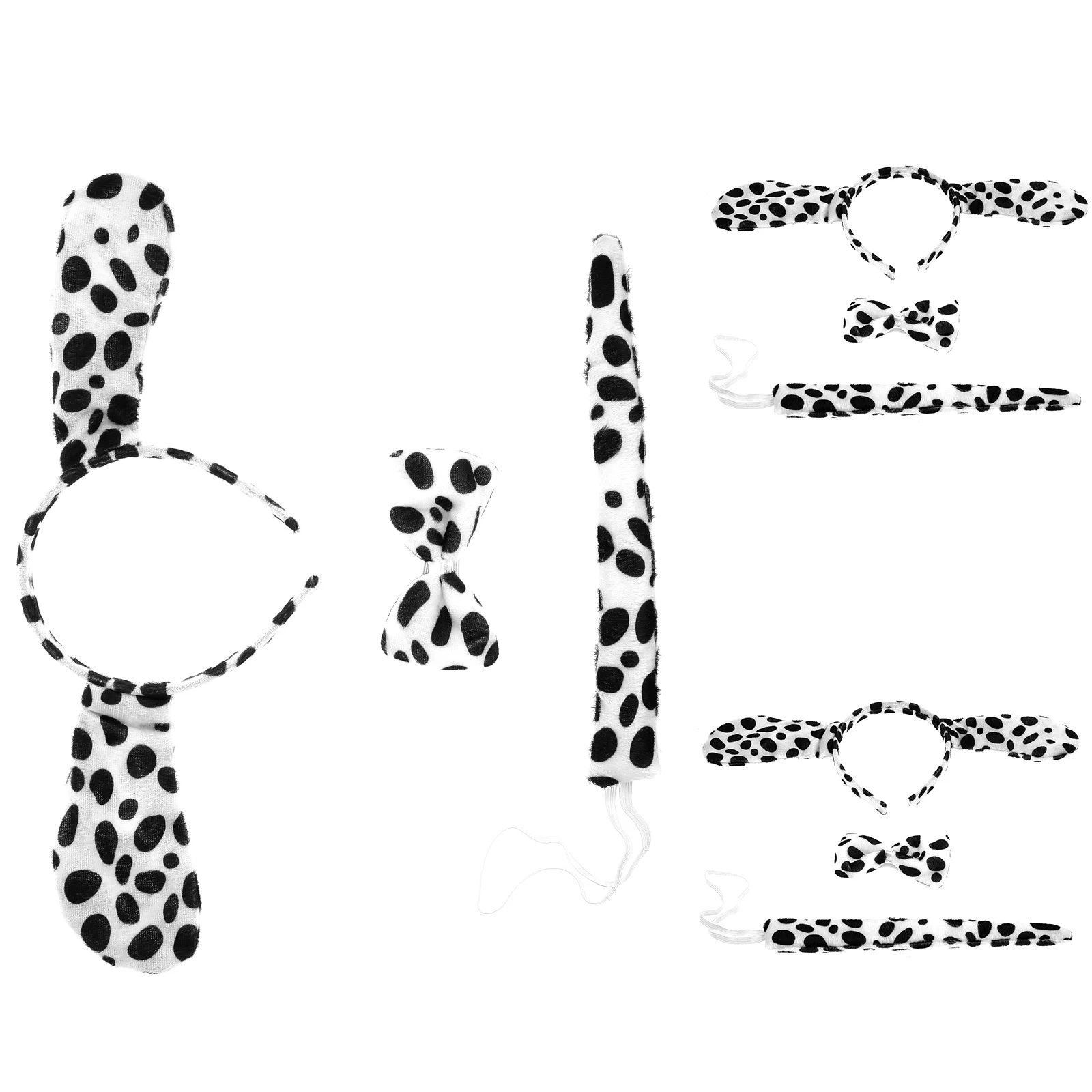

3 Sets Spotty Dog Ears Tuck In Scrubs For Women Set Headbands Costume Accessories Performance Props Baby