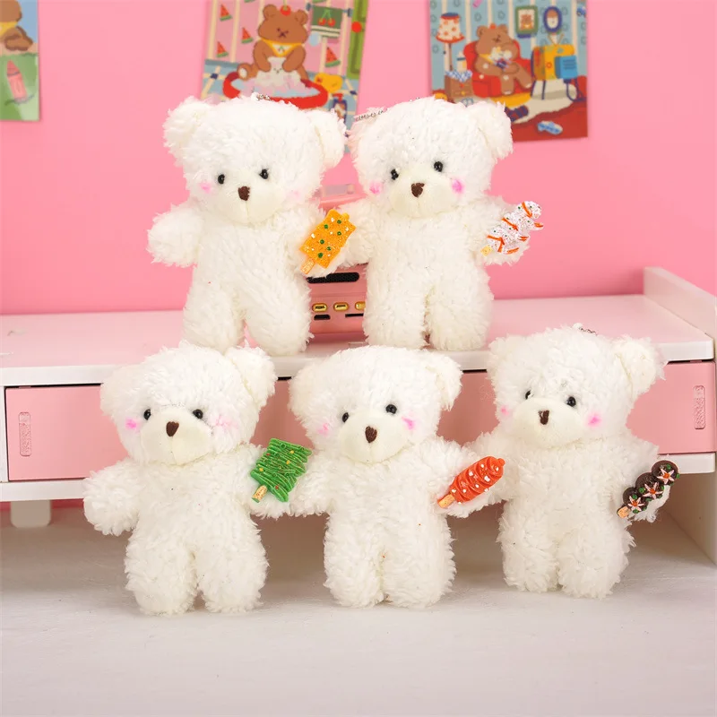 

Keychain For Girls Keychains Kids Animal Soft Plushie Teddy Accessories Bear Key Ring Cute Phone Keychain Kawaii Pendants