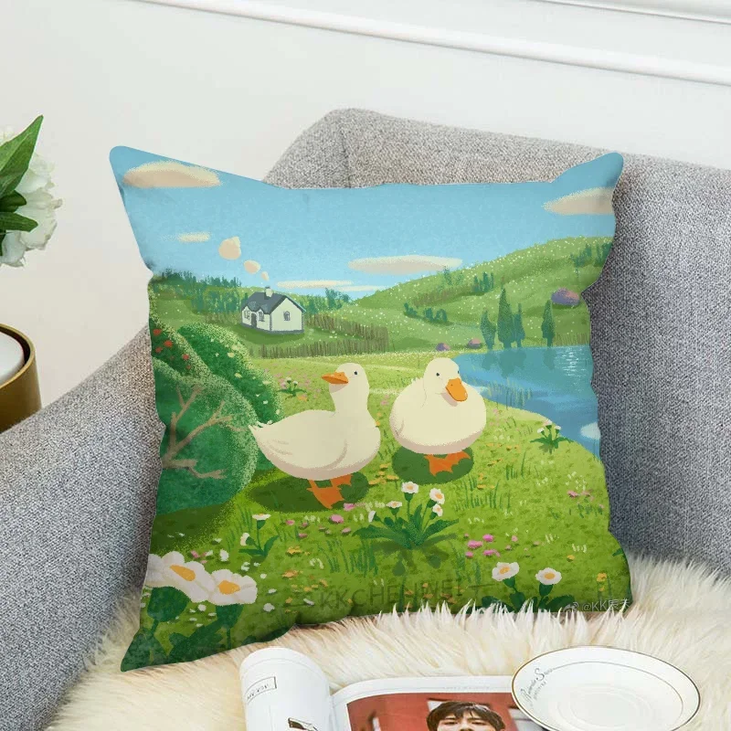 Искусственные Декоративные Наволочки 40x40 См Квадратная Полиэфирная Ткань Для