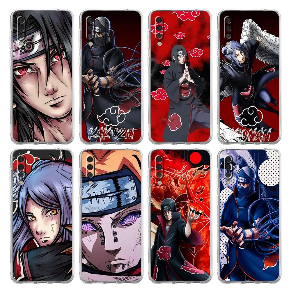 

Naruto Akatsuki Sasuke Phone Case For Samsung Galaxy A50 A70 A20 A30 A40 A20E A10 A10S A20S A02S A12 A22 A32 A52S A72 5G Cover