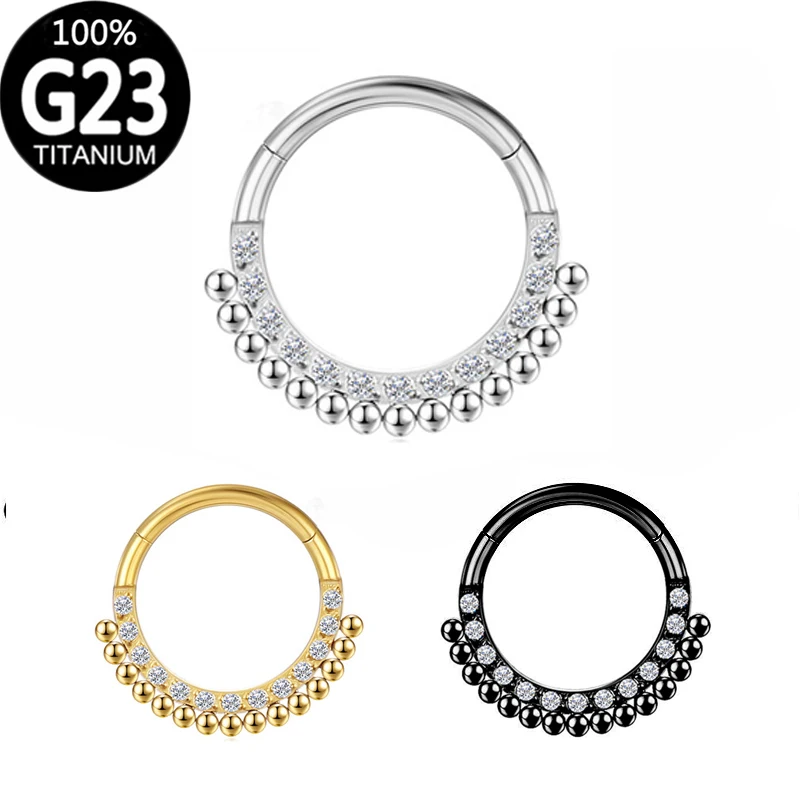 

Nose Ring Piercing Body Jewelry G23 Titanium Septo Piercing Sexy Ear Hoop Helix Tragus Piercing Circular Septum Surgical Steel