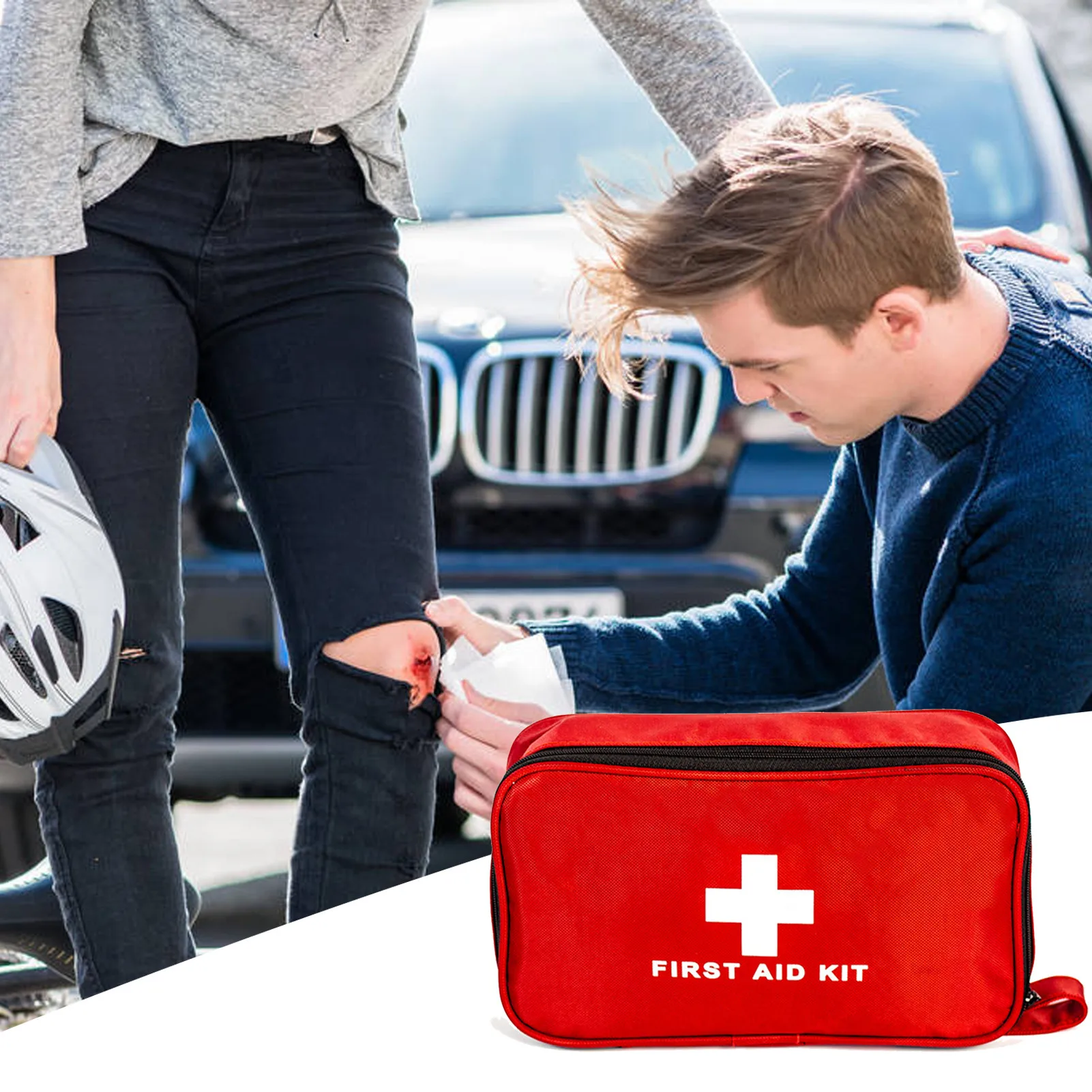 

30 Items/184pcs First Aid Kits Medicine Survival Kit Portable EVA Storage Bag Emergency For Home Outdoor Sports Emergency Kit