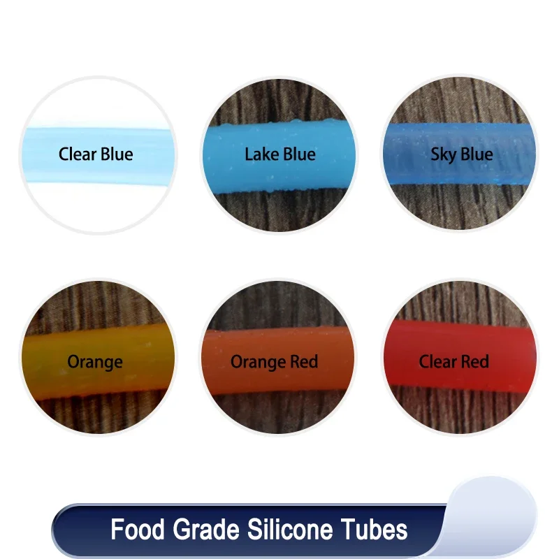 1/5/10 м гибкий нетоксичный резиновый шланг из пищевого силикона 2x4 мм 3x5 4x6 4x7 5x7 6x8