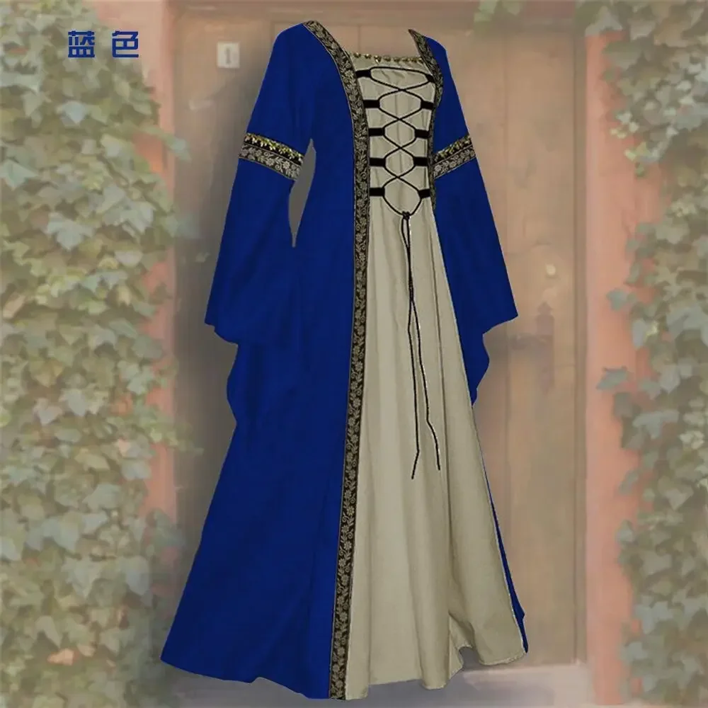 Женское кельтское средневековое платье длиной до пола костюмы для косплея