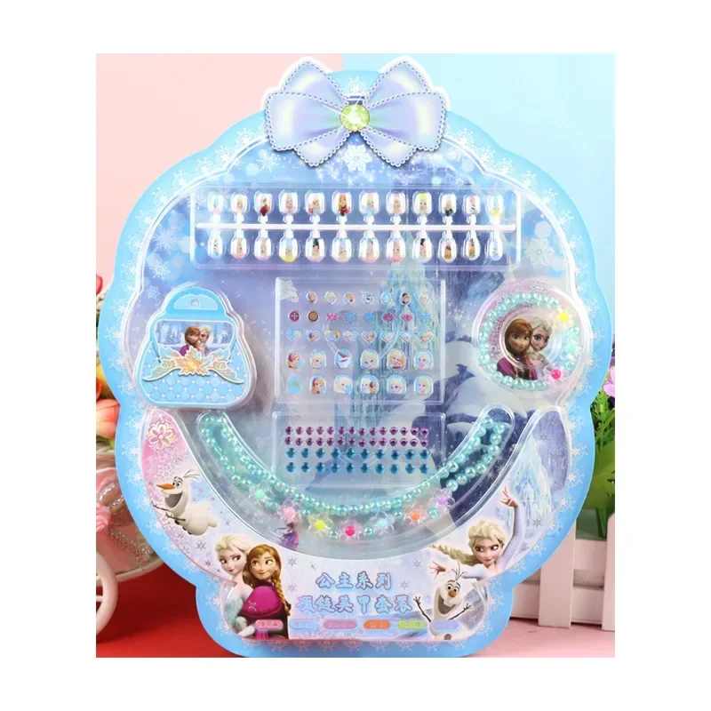 Детское милое кавайное ожерелье с бриллиантами Disney Холодное сердце Эльза София