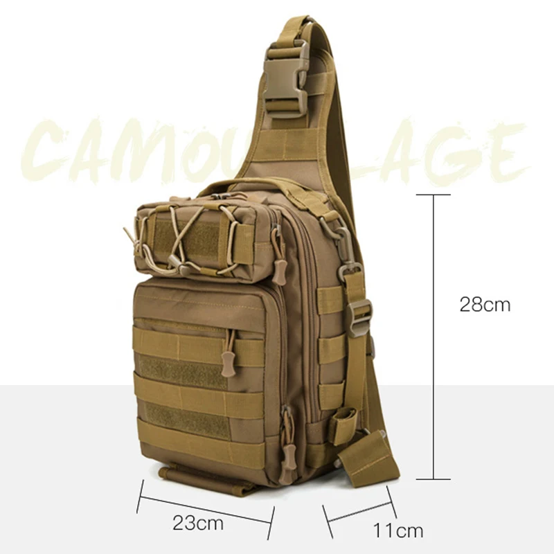 

Camping Crossbody Bags Outdoor Military Tactical Sling Sport Travel Chest Bag Shoulder Bag For Men Women Hiking Equipment Extra