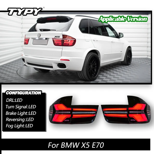 

Автомобильные фары для BMW X5 E70, задний фонарь 2007-2013, автомобильные лампы, дневные ходовые огни, динамические Сигналы поворота, автомобильные аксессуары