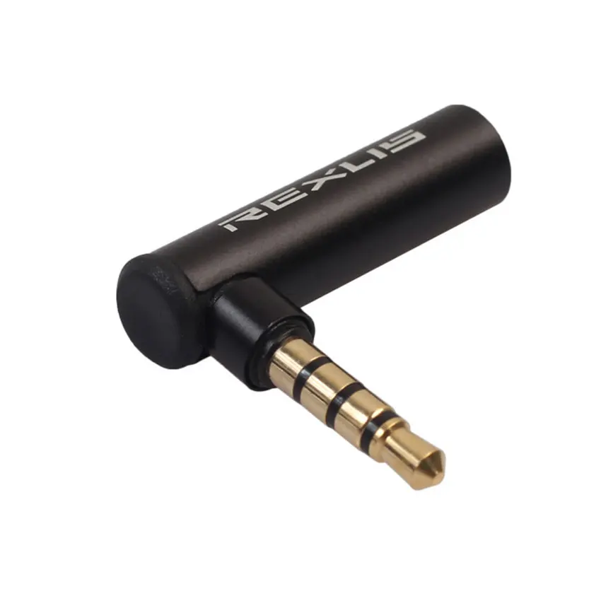 

Аудиоадаптер с разъемом 3,5 мм, прямоугольный разъем «мама-папа», аудио стерео разъем L, 90-градусный конвертер для наушников, микрофона